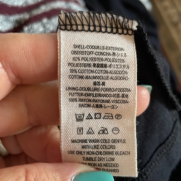 FREE PEOPLE mini dress fit and flare striped LIGHT SWEATER KNIT deep V neck S - Picture 10 of 14